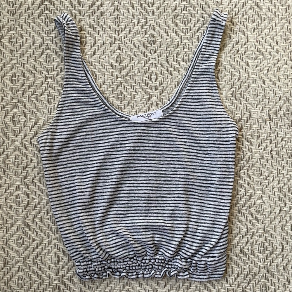 Project Social T striped Synched Tank Top